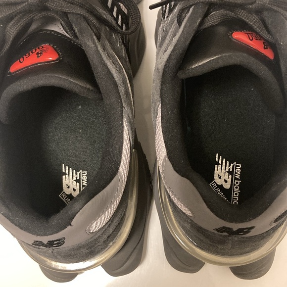 Black and Gray 9060 Sneakers - Picture 6 of 9